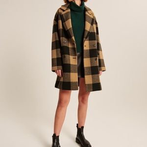 Abercrombie Short wool blend coat